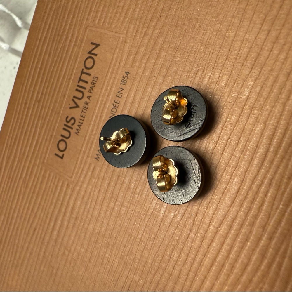 Louis Vuitton Boucle de Reuil Puce Sylvania Earrings Dark brown - Picture 4 of 12